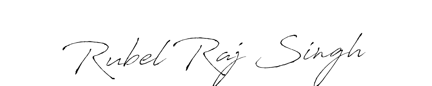 How to make Rubel Raj Singh name signature. Use Antro_Vectra style for creating short signs online. This is the latest handwritten sign. Rubel Raj Singh signature style 6 images and pictures png