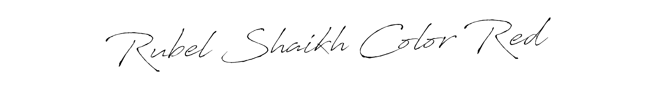 Also You can easily find your signature by using the search form. We will create Rubel Shaikh Color Red name handwritten signature images for you free of cost using Antro_Vectra sign style. Rubel Shaikh Color Red signature style 6 images and pictures png