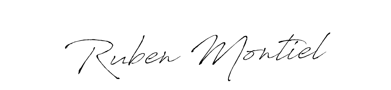 Similarly Antro_Vectra is the best handwritten signature design. Signature creator online .You can use it as an online autograph creator for name Ruben Montiel. Ruben Montiel signature style 6 images and pictures png