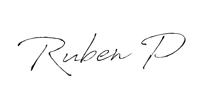 You should practise on your own different ways (Antro_Vectra) to write your name (Ruben P) in signature. don't let someone else do it for you. Ruben P signature style 6 images and pictures png