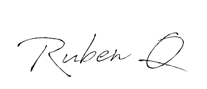 Similarly Antro_Vectra is the best handwritten signature design. Signature creator online .You can use it as an online autograph creator for name Ruben Q. Ruben Q signature style 6 images and pictures png