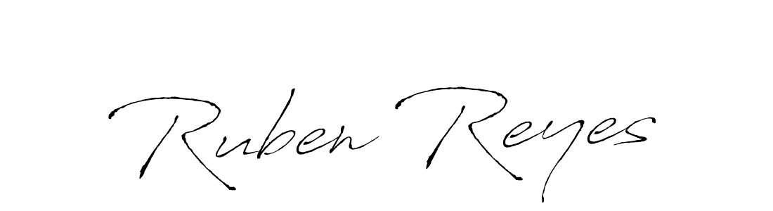 How to make Ruben Reyes name signature. Use Antro_Vectra style for creating short signs online. This is the latest handwritten sign. Ruben Reyes signature style 6 images and pictures png