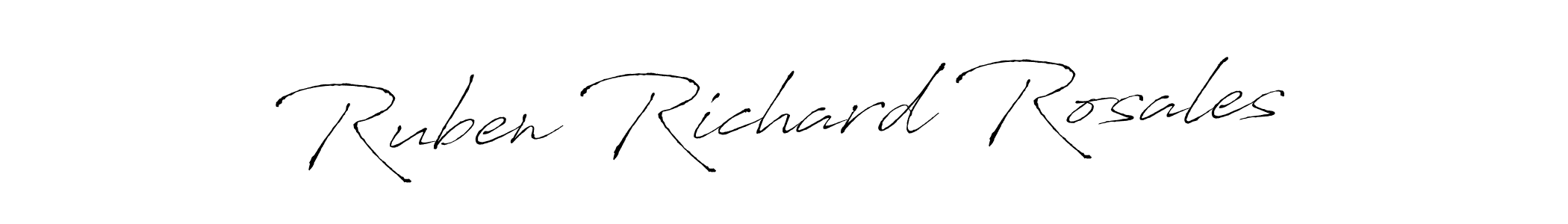 Make a beautiful signature design for name Ruben Richard Rosales. With this signature (Antro_Vectra) style, you can create a handwritten signature for free. Ruben Richard Rosales signature style 6 images and pictures png