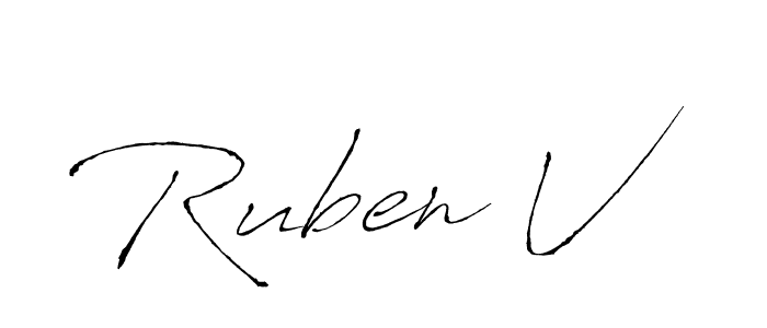 Similarly Antro_Vectra is the best handwritten signature design. Signature creator online .You can use it as an online autograph creator for name Ruben V. Ruben V signature style 6 images and pictures png