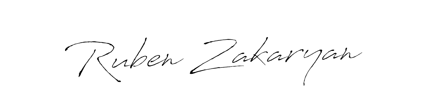 Ruben Zakaryan stylish signature style. Best Handwritten Sign (Antro_Vectra) for my name. Handwritten Signature Collection Ideas for my name Ruben Zakaryan. Ruben Zakaryan signature style 6 images and pictures png