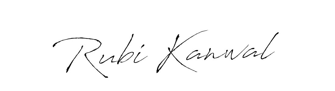 Antro_Vectra is a professional signature style that is perfect for those who want to add a touch of class to their signature. It is also a great choice for those who want to make their signature more unique. Get Rubi Kanwal name to fancy signature for free. Rubi Kanwal signature style 6 images and pictures png