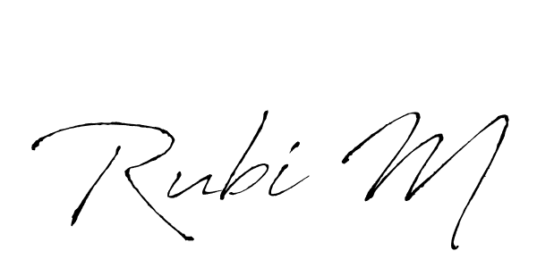 Best and Professional Signature Style for Rubi M. Antro_Vectra Best Signature Style Collection. Rubi M signature style 6 images and pictures png