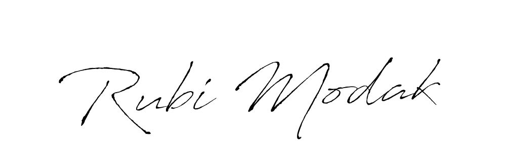 You should practise on your own different ways (Antro_Vectra) to write your name (Rubi Modak) in signature. don't let someone else do it for you. Rubi Modak signature style 6 images and pictures png