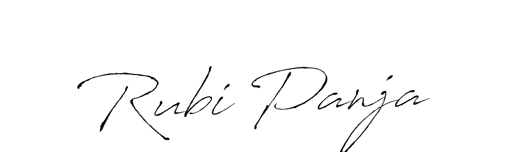 Use a signature maker to create a handwritten signature online. With this signature software, you can design (Antro_Vectra) your own signature for name Rubi Panja. Rubi Panja signature style 6 images and pictures png