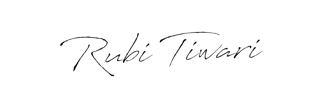 Design your own signature with our free online signature maker. With this signature software, you can create a handwritten (Antro_Vectra) signature for name Rubi Tiwari. Rubi Tiwari signature style 6 images and pictures png