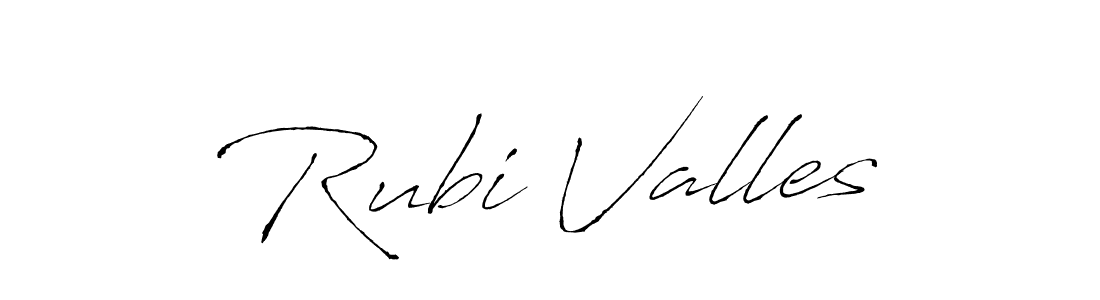 Rubi Valles stylish signature style. Best Handwritten Sign (Antro_Vectra) for my name. Handwritten Signature Collection Ideas for my name Rubi Valles. Rubi Valles signature style 6 images and pictures png