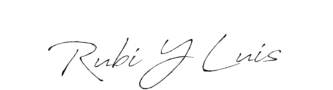 Also we have Rubi Y Luis name is the best signature style. Create professional handwritten signature collection using Antro_Vectra autograph style. Rubi Y Luis signature style 6 images and pictures png