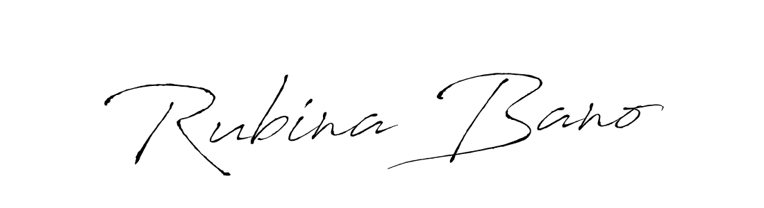 Rubina Bano stylish signature style. Best Handwritten Sign (Antro_Vectra) for my name. Handwritten Signature Collection Ideas for my name Rubina Bano. Rubina Bano signature style 6 images and pictures png