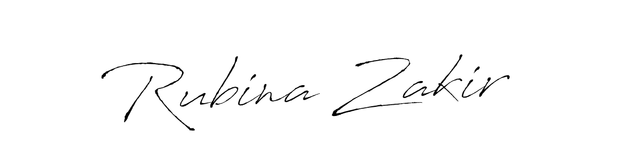 Rubina Zakir stylish signature style. Best Handwritten Sign (Antro_Vectra) for my name. Handwritten Signature Collection Ideas for my name Rubina Zakir. Rubina Zakir signature style 6 images and pictures png