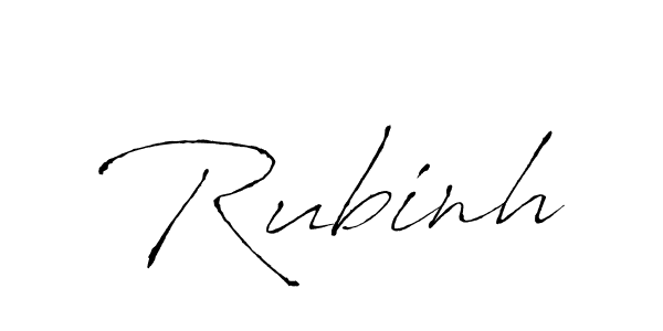 Rubinh stylish signature style. Best Handwritten Sign (Antro_Vectra) for my name. Handwritten Signature Collection Ideas for my name Rubinh. Rubinh signature style 6 images and pictures png