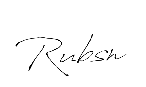 How to make Rubsn signature? Antro_Vectra is a professional autograph style. Create handwritten signature for Rubsn name. Rubsn signature style 6 images and pictures png