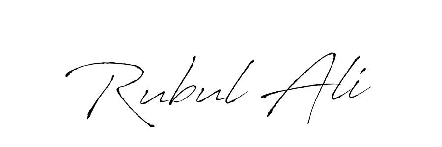 Create a beautiful signature design for name Rubul Ali. With this signature (Antro_Vectra) fonts, you can make a handwritten signature for free. Rubul Ali signature style 6 images and pictures png