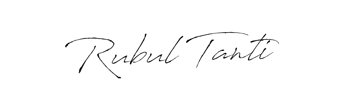 Antro_Vectra is a professional signature style that is perfect for those who want to add a touch of class to their signature. It is also a great choice for those who want to make their signature more unique. Get Rubul Tanti name to fancy signature for free. Rubul Tanti signature style 6 images and pictures png