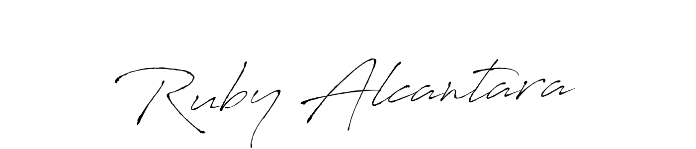 Make a beautiful signature design for name Ruby Alcantara. Use this online signature maker to create a handwritten signature for free. Ruby Alcantara signature style 6 images and pictures png