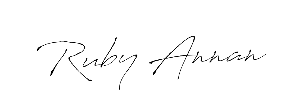 Create a beautiful signature design for name Ruby Annan. With this signature (Antro_Vectra) fonts, you can make a handwritten signature for free. Ruby Annan signature style 6 images and pictures png