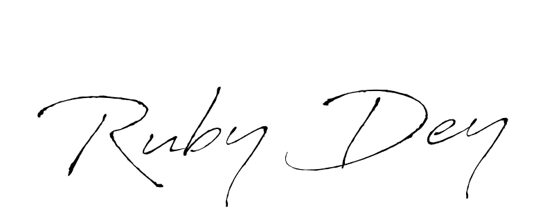 Design your own signature with our free online signature maker. With this signature software, you can create a handwritten (Antro_Vectra) signature for name Ruby Dey. Ruby Dey signature style 6 images and pictures png
