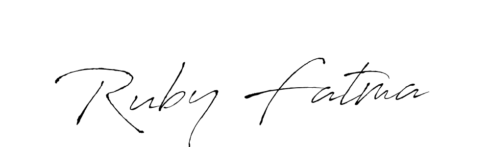 Create a beautiful signature design for name Ruby Fatma. With this signature (Antro_Vectra) fonts, you can make a handwritten signature for free. Ruby Fatma signature style 6 images and pictures png