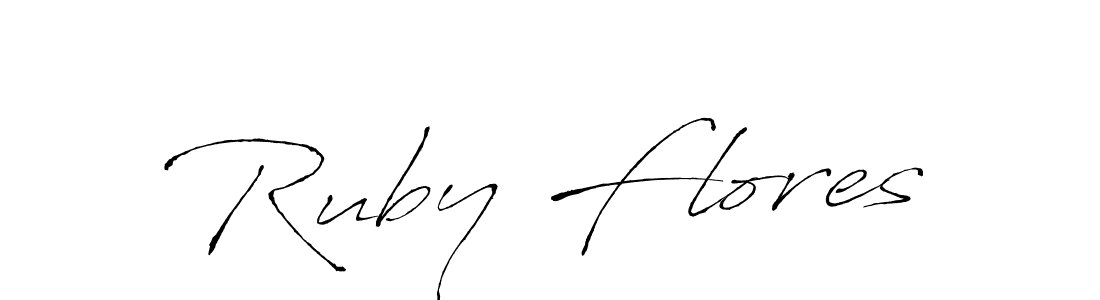 How to make Ruby Flores signature? Antro_Vectra is a professional autograph style. Create handwritten signature for Ruby Flores name. Ruby Flores signature style 6 images and pictures png