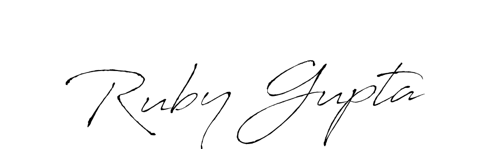 Also we have Ruby Gupta name is the best signature style. Create professional handwritten signature collection using Antro_Vectra autograph style. Ruby Gupta signature style 6 images and pictures png