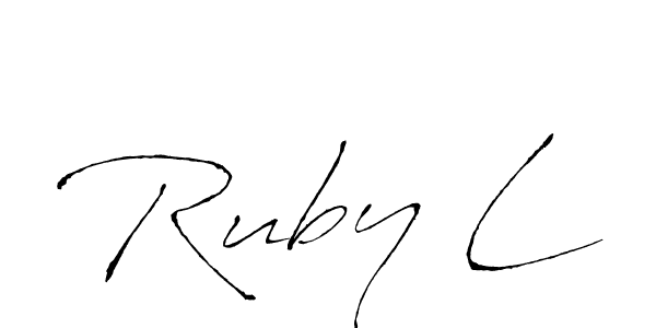 You can use this online signature creator to create a handwritten signature for the name Ruby L. This is the best online autograph maker. Ruby L signature style 6 images and pictures png