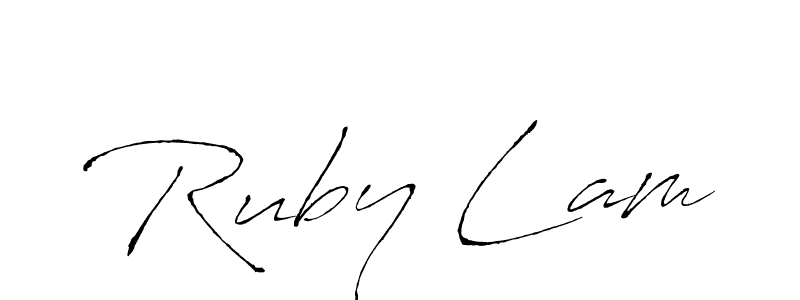 if you are searching for the best signature style for your name Ruby Lam. so please give up your signature search. here we have designed multiple signature styles  using Antro_Vectra. Ruby Lam signature style 6 images and pictures png