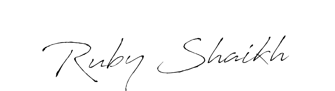Make a beautiful signature design for name Ruby Shaikh. Use this online signature maker to create a handwritten signature for free. Ruby Shaikh signature style 6 images and pictures png