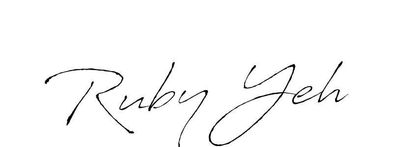 How to make Ruby Yeh signature? Antro_Vectra is a professional autograph style. Create handwritten signature for Ruby Yeh name. Ruby Yeh signature style 6 images and pictures png