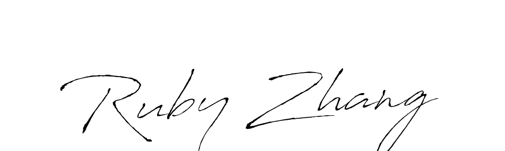 Once you've used our free online signature maker to create your best signature Antro_Vectra style, it's time to enjoy all of the benefits that Ruby Zhang name signing documents. Ruby Zhang signature style 6 images and pictures png
