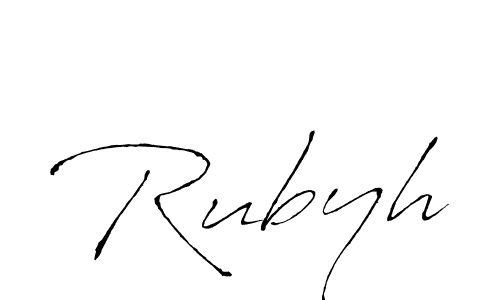 How to make Rubyh signature? Antro_Vectra is a professional autograph style. Create handwritten signature for Rubyh name. Rubyh signature style 6 images and pictures png