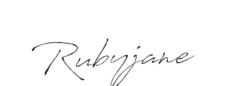 Rubyjane stylish signature style. Best Handwritten Sign (Antro_Vectra) for my name. Handwritten Signature Collection Ideas for my name Rubyjane. Rubyjane signature style 6 images and pictures png