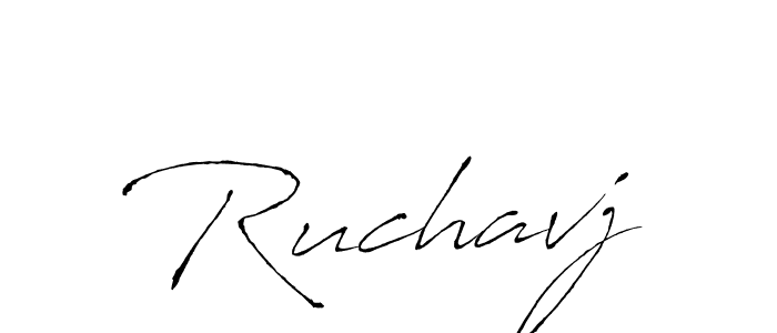 Create a beautiful signature design for name Ruchavj. With this signature (Antro_Vectra) fonts, you can make a handwritten signature for free. Ruchavj signature style 6 images and pictures png