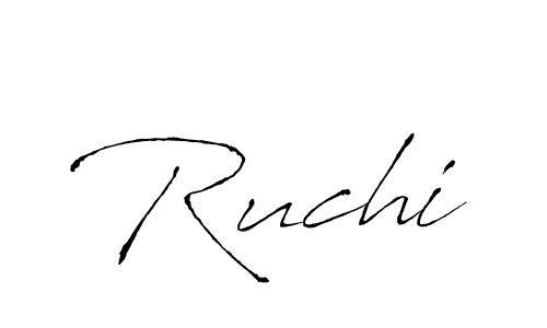Design your own signature with our free online signature maker. With this signature software, you can create a handwritten (Antro_Vectra) signature for name Ruchi. Ruchi signature style 6 images and pictures png