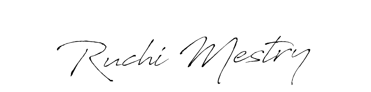 Design your own signature with our free online signature maker. With this signature software, you can create a handwritten (Antro_Vectra) signature for name Ruchi Mestry. Ruchi Mestry signature style 6 images and pictures png