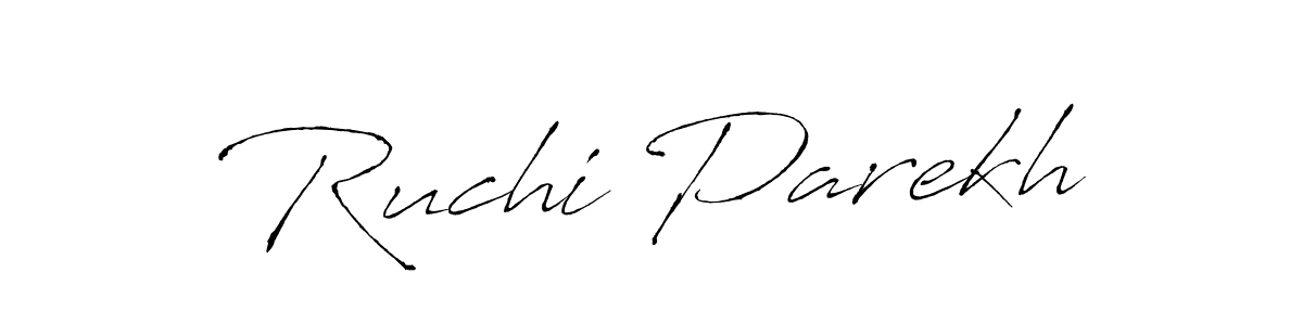 How to make Ruchi Parekh signature? Antro_Vectra is a professional autograph style. Create handwritten signature for Ruchi Parekh name. Ruchi Parekh signature style 6 images and pictures png