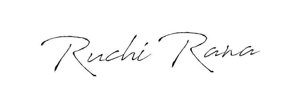 Design your own signature with our free online signature maker. With this signature software, you can create a handwritten (Antro_Vectra) signature for name Ruchi Rana. Ruchi Rana signature style 6 images and pictures png