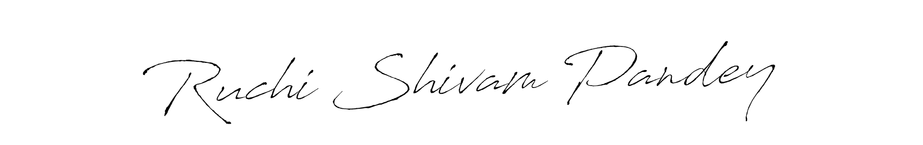 You should practise on your own different ways (Antro_Vectra) to write your name (Ruchi Shivam Pandey) in signature. don't let someone else do it for you. Ruchi Shivam Pandey signature style 6 images and pictures png