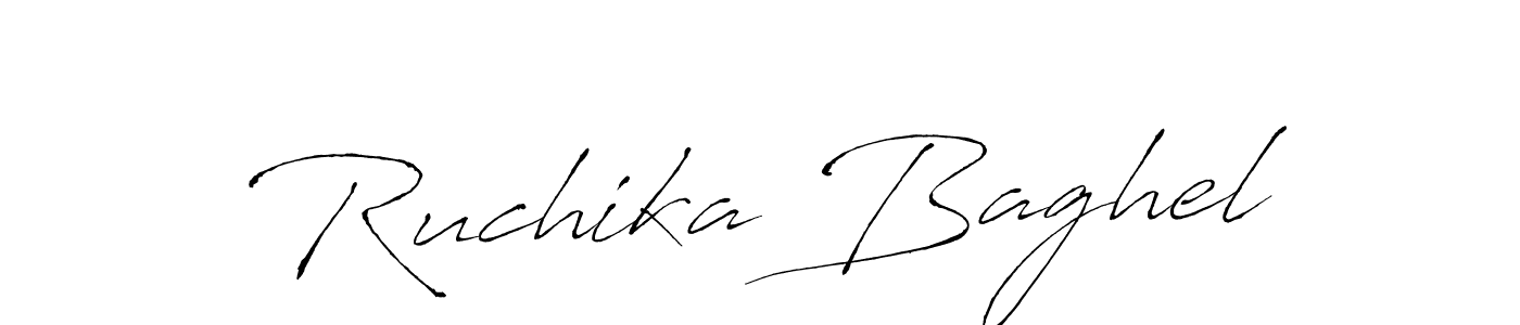 Ruchika Baghel stylish signature style. Best Handwritten Sign (Antro_Vectra) for my name. Handwritten Signature Collection Ideas for my name Ruchika Baghel. Ruchika Baghel signature style 6 images and pictures png