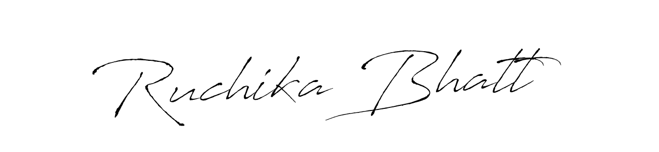 You should practise on your own different ways (Antro_Vectra) to write your name (Ruchika Bhatt) in signature. don't let someone else do it for you. Ruchika Bhatt signature style 6 images and pictures png