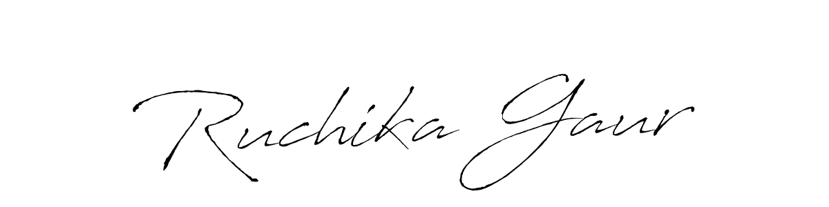 Make a beautiful signature design for name Ruchika Gaur. Use this online signature maker to create a handwritten signature for free. Ruchika Gaur signature style 6 images and pictures png