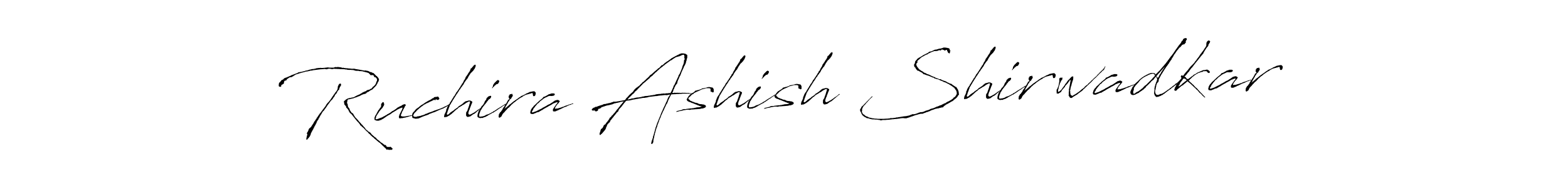 Also we have Ruchira Ashish Shirwadkar name is the best signature style. Create professional handwritten signature collection using Antro_Vectra autograph style. Ruchira Ashish Shirwadkar signature style 6 images and pictures png