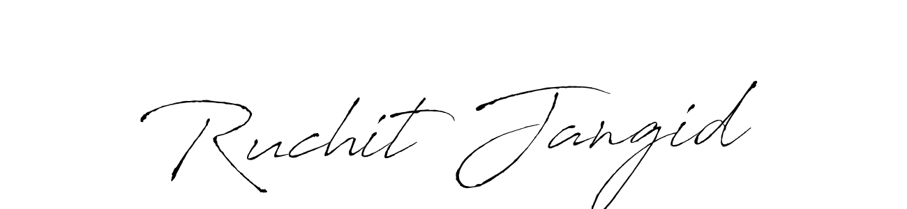 Also You can easily find your signature by using the search form. We will create Ruchit Jangid name handwritten signature images for you free of cost using Antro_Vectra sign style. Ruchit Jangid signature style 6 images and pictures png