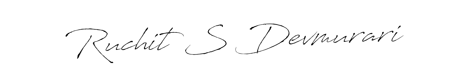 The best way (Antro_Vectra) to make a short signature is to pick only two or three words in your name. The name Ruchit S Devmurari include a total of six letters. For converting this name. Ruchit S Devmurari signature style 6 images and pictures png