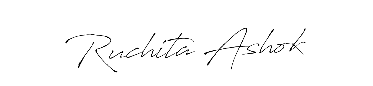 Design your own signature with our free online signature maker. With this signature software, you can create a handwritten (Antro_Vectra) signature for name Ruchita Ashok. Ruchita Ashok signature style 6 images and pictures png