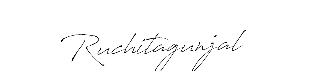 Design your own signature with our free online signature maker. With this signature software, you can create a handwritten (Antro_Vectra) signature for name Ruchitagunjal. Ruchitagunjal signature style 6 images and pictures png