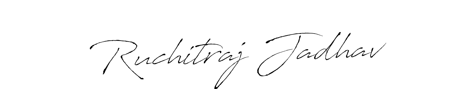 Create a beautiful signature design for name Ruchitraj Jadhav. With this signature (Antro_Vectra) fonts, you can make a handwritten signature for free. Ruchitraj Jadhav signature style 6 images and pictures png
